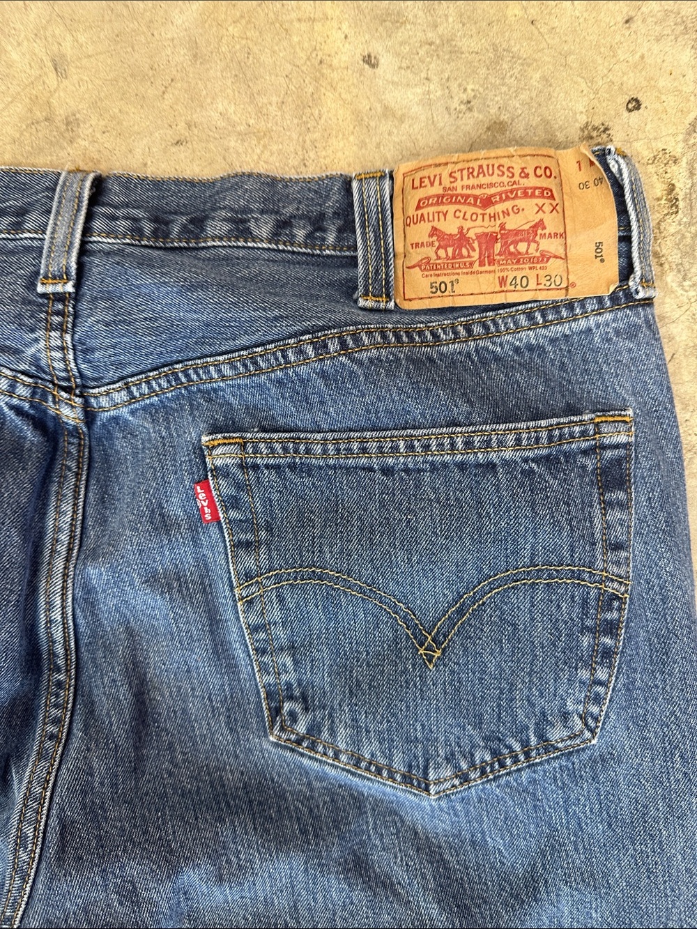 Levi's 501 Men’s Classic Blue Denim Jeans